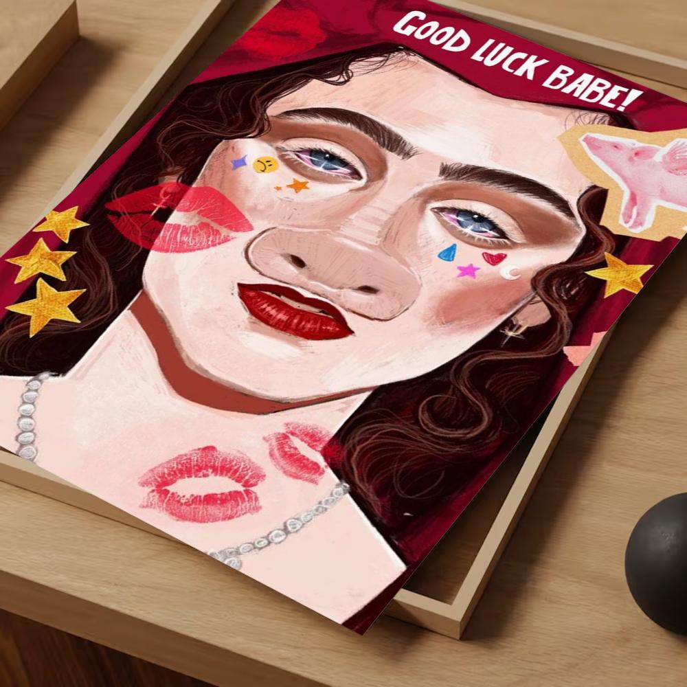 Chappell Roan Viel Glück Babe! Gute Qualität Drucke und Poster Wasserdichte Papieraufkleber Kaffeehaus Bar Poster Wandaufkleber