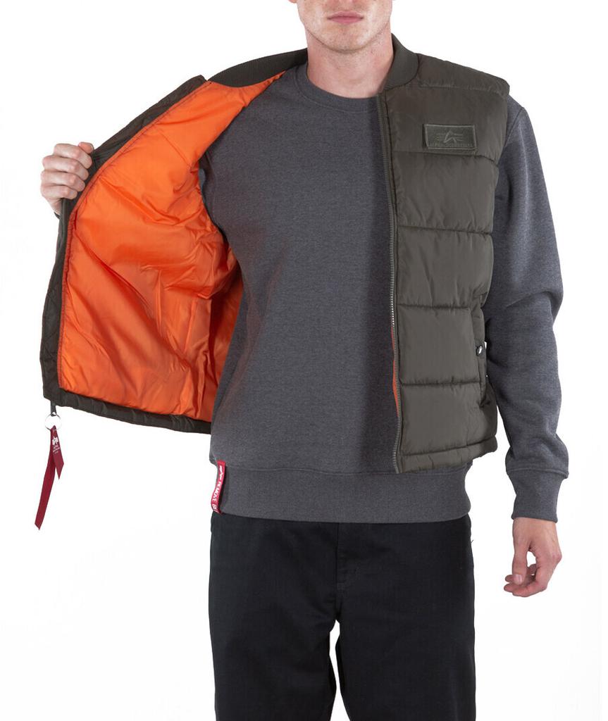 Зимняя куртка Alpha Industries Puffer Vest LW (118109) темно-оливковая