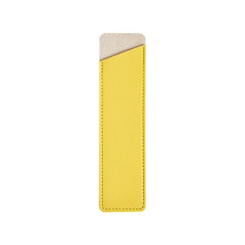 

PU Korean Version Single Pen Case with Creative Logo Printing, Student Gift Leather Pen Case Ins Signature Pen Protective Case