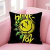 Band BBlink Cushion Cover Natural Linen Pillow Case DoubleSided Print Decorative Sofa Pillowcase Home Decor Gift