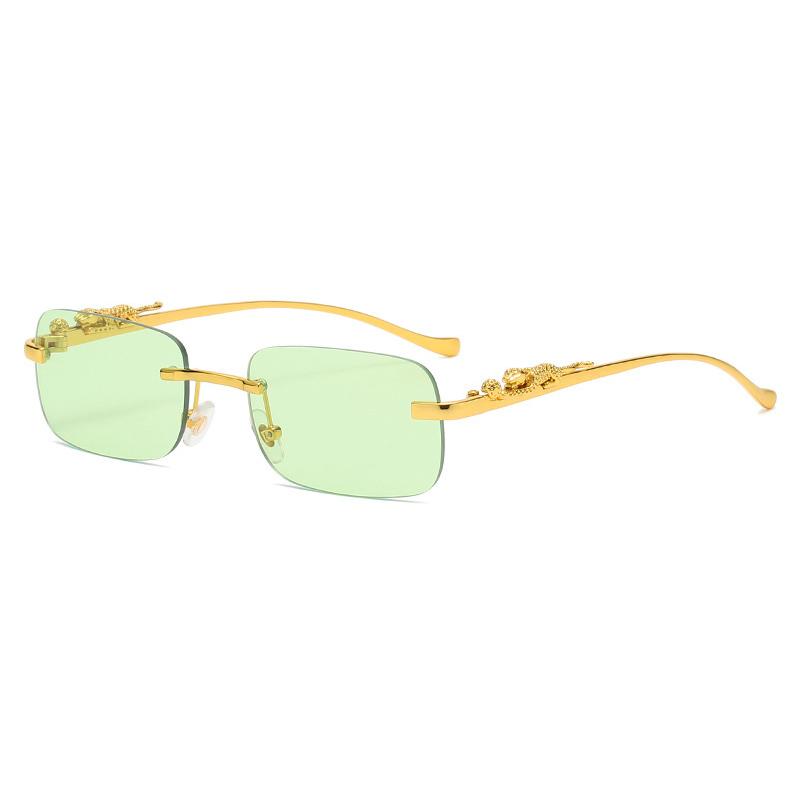 Superhot Eyewear 68816 Fashion 2022 Men Women Rectangle Sun Glasses Retro Vintage Rimless Sunglasses