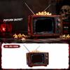 Retro-Fernseherförmiger Popcorn-Eimer mit Antennendesign und statischem Bildschirm-Effekt für Filmabend-Snackbehälter