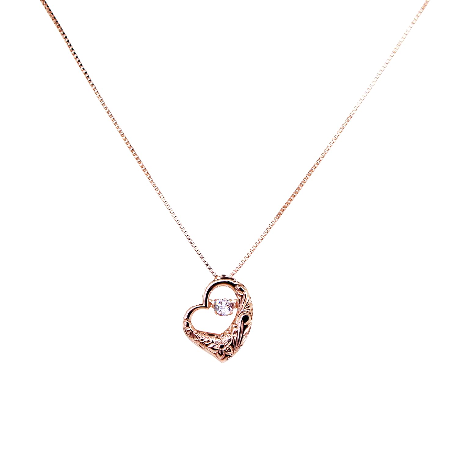 

Ashes Pendant Dancing Stone Cubic Zirconia Swaying Hawaiian Jewelry Memorial Pendant 925 Silver Hand Memorial Ashes Container Pink Gold