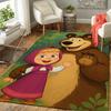1Pc Masha Bear Adventure Rug, Office Carpet Indoor Outdoor Doormat, Non-Slip, Comfortable, Living, Christmas Halloween, Xmas Gift N1478