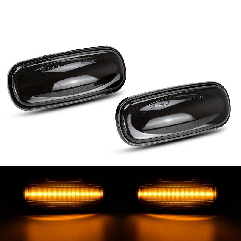 

For Land Rover Defender TD5 1998-2015 Freelander 1 2002-2005 Discovery 2 1999-2004 LED Side Marker Lamp Fender Amber Lights