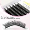 CoMango Fox 5D Shaped Eyelashes Mix8-13 Technological Fibers False Eyelashes Extension Promade Volume Fans Lash Cosmetics