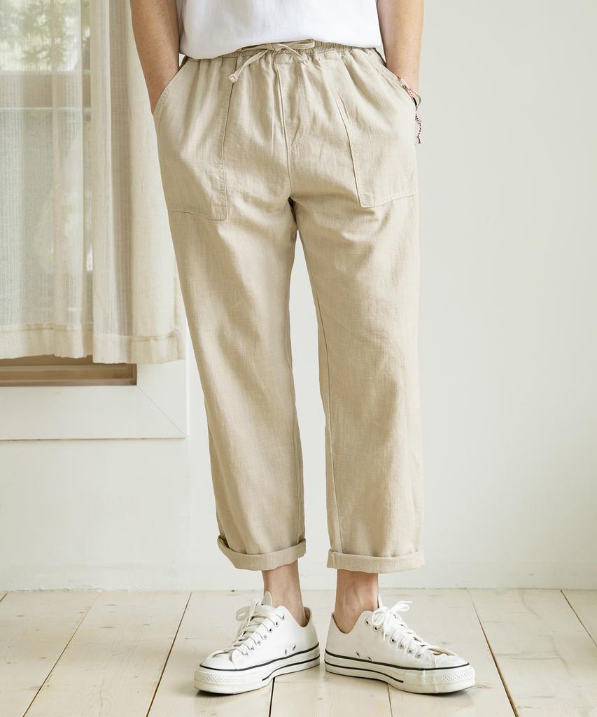 HALBKREIS LAYOUT Cp-776 Linen Fatigue Pants_Bg