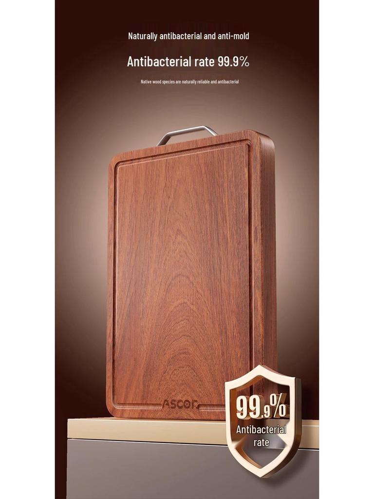 Wenge Wood Anti-Mold Antibacterial Solid Wood Cutting Board - Food Grade Household Kitchen Chopping Board