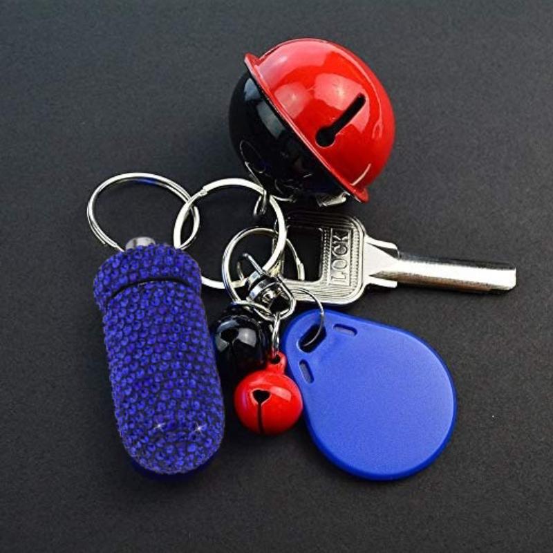 Pill Container Portable Pill Bottle Case Waterproof Travel Crystal Mini Pill Holder Storage with Keychain for Outdoor