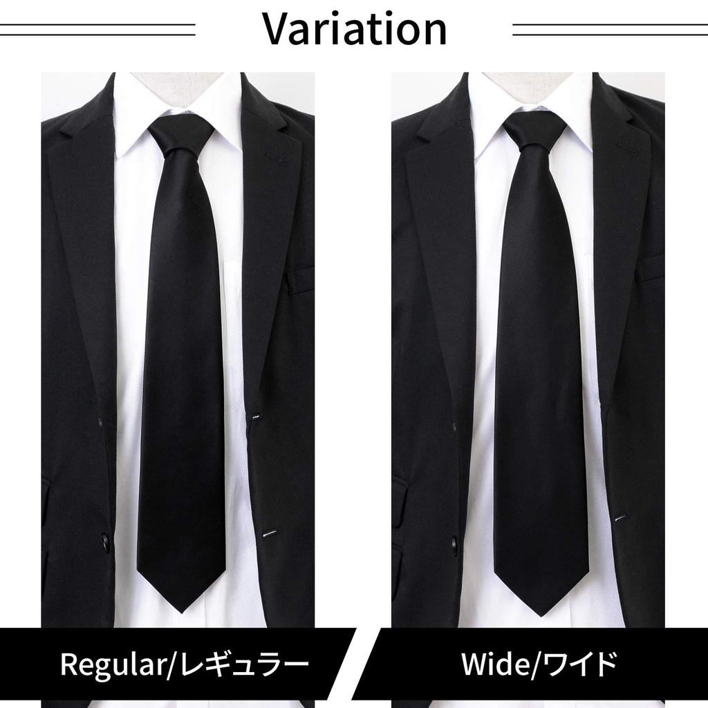 Formal Black Made In Solid Black Satin Memorial Service [FORMAL] Tie, Japan, Silk, Water-Repellent, Funeral, Wake, (A Regular)