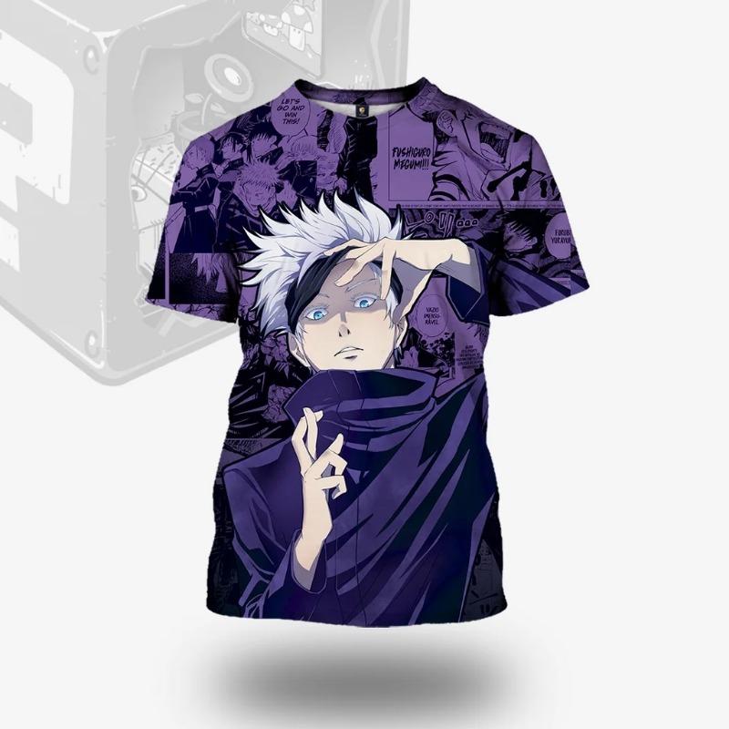 

2024 Summer 3D All Art Anime Sukuna Goju Itadori Jujutsu Kaisen Character Child T-shirt Street Casual Top Kids Adults Clothing S