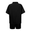 2 Piece Sets For Women T-shirt Shorts Outfits Fashion Sexy Summer Short Sleeve Pleated Midriff Suit