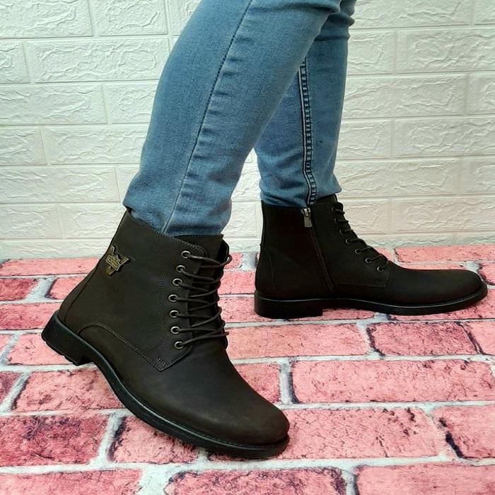 

VOYAGER 3517 Коричневые качественные мужские ботинки из натуральной кожи на нескользящей подошве 41 коричневый