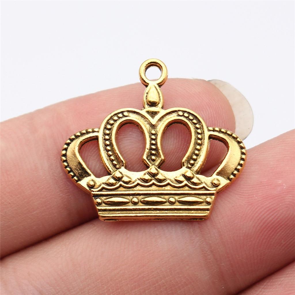 Crowns Royalty Princess Tiara Charm Antique Bronze Zinc Alloy Jewelry Making Supplies for Girls Metal Charms New Arrival