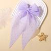 LOVEKIKI 1PCS Elegant Large Bow Ribbon Hair Clip Women Simple Polka Dot Hairgripes Ponytail Bow Hairpin Girls Hair Accessories