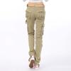 Cotton Pantalon Femmes 2025 Men Women Workout Military Multi-Pocket Baggy Cargo Pants Loose Straight Trousers Hip Hop Pants