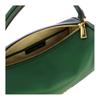 Michael Kors MK Orchard Gold Hardware Zipper Closure Leather Shoulder Crossbody Handbag Small Women Handbag Green 32F4G5OC5L-BOSCO