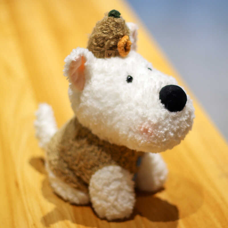 Cute West Highland Puppy Plush Toy Scribbled Puppy 8-inch Doll Doll Give Girls Creative Birthday Gift