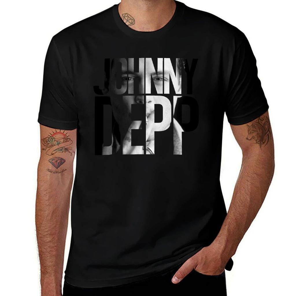 Johnny Depp T-Shirt Minimal Art Print T-Shirt
