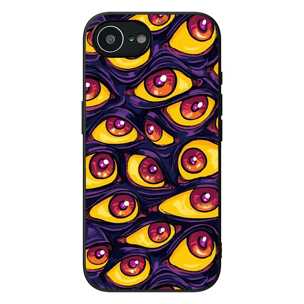 Cover for Apple iPhone 17 16 11 Pro XS Max XR 6 7 8 Plus 16E SE 2020 Air 5 SE2 Phone Case Eyes Spooky Scary Face