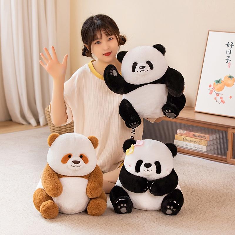 Cute And Realistic Panda Plush Toy With Pp Cotton Filling Perfect Birthday Gift For Kids