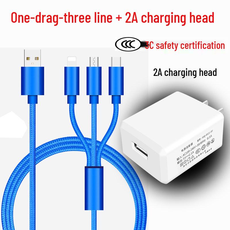 Universal 3-in-1 Charger for Huawei, OPPO, Xiaomi & Vivo Android Phones