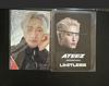 [USED] ateez seonghwa limitless 4 CD trading card set with HMV bonus