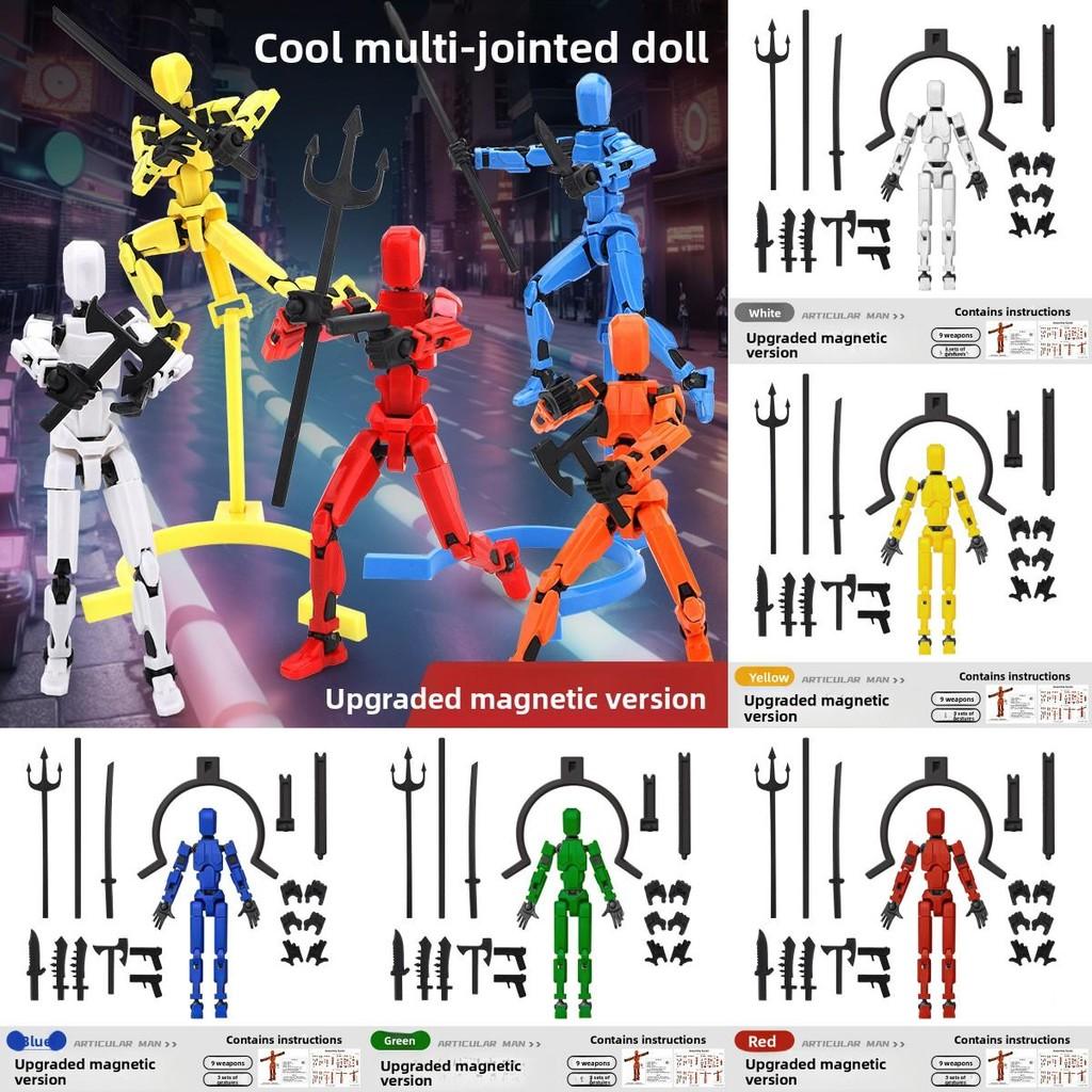 Robot Control Inertia Models Creative Action Figures Set With Joints Magnetic