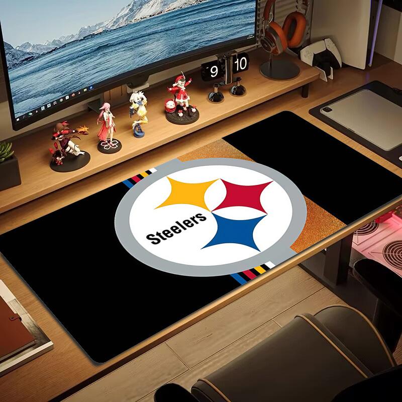 Pittsburgh Steelers2 Print Cushion Non-slip Laptop Tablet Big Mousepad XXL Mat Mini PC Playmat With Lock edge