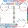 2026 Planner - 2026 Planner Weekly and Monthly from Jan. 2026 to Dec.2026, 8.5" x 11", 2026 Planners with Inner Pocket, Large Daily Block, Colorful