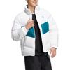 Adidas Neo Logo Print Stand Collar Zip-Up Long Sleeve Down Jacket Unisex Outerwear White HM6174
