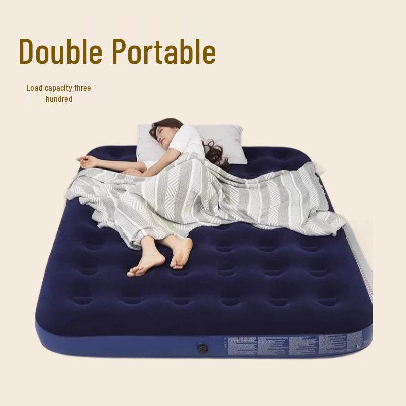 Portable Double/Single Inflatable Bed – Thickened, Widened for Indoor/Outdoor Use