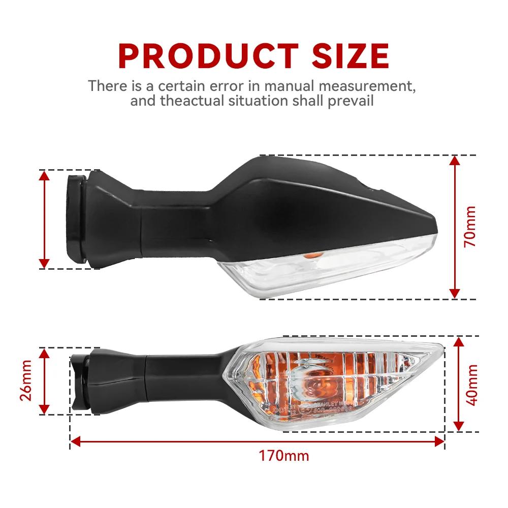 Motorcycle Turn Signal Lights Shift Light Blinker Indicator Flashers for Kawasaki Ninja 300 EX300 NINJA 650 ER-6F ABS