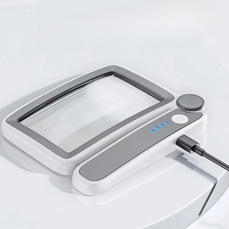 1 Adet Şarj Edilebilir Yüksek Güçlü Yüksek Çözünürlüklü El Tipi Katlanabilir Taşınabilir Yaşlı Okuma Büyüteci Elektronik Tamir Parçaları Cep Telefonu