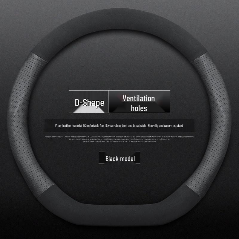 Lynk & Co 0302 Hatchback Steering Wheel Cover - Fits Four Seasons, Genuine Leather