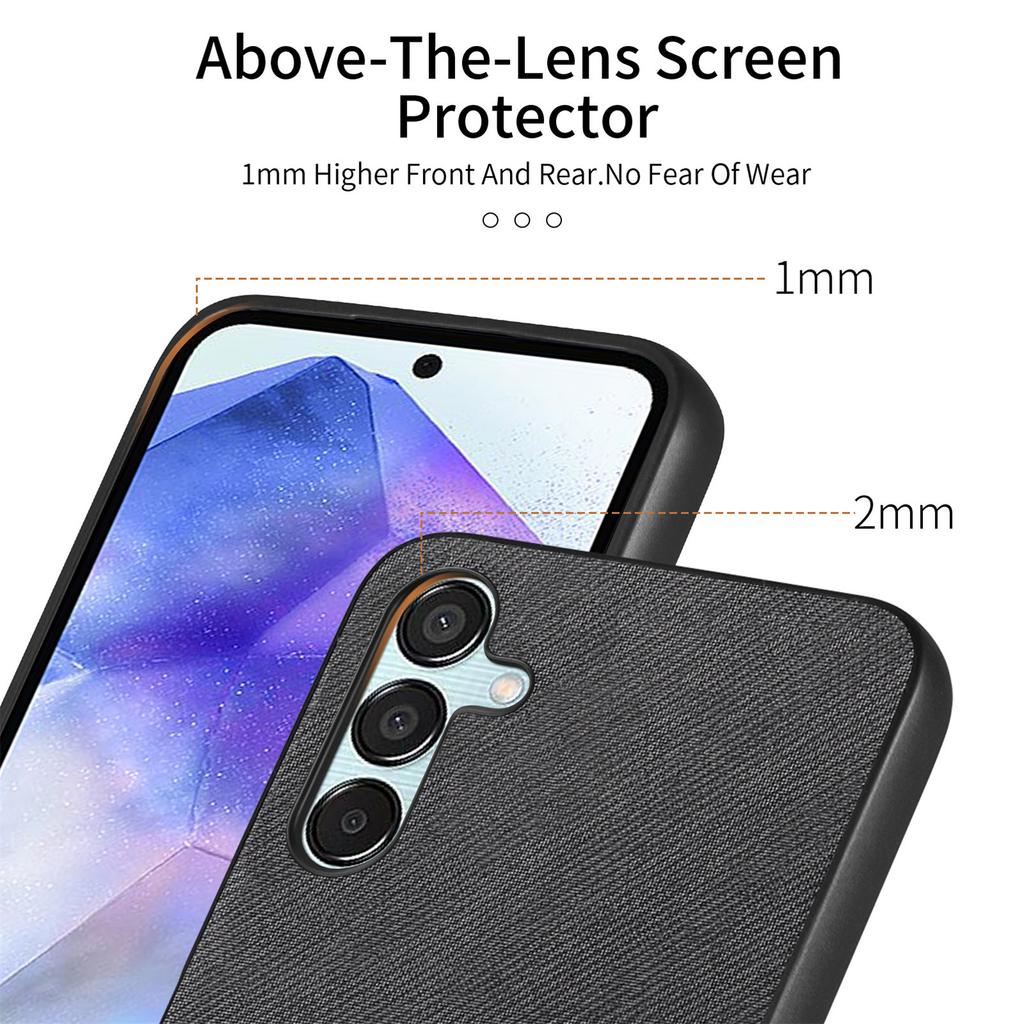 For Samsung Galaxy A16 5G/Galaxy A16 4G Leather Phone Back Cover with Cloth Texture