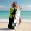 Personalized customized proof beach towel with Wicked pattern - soft, absorbent,quick-drying,perfect swimming,camping&bathing