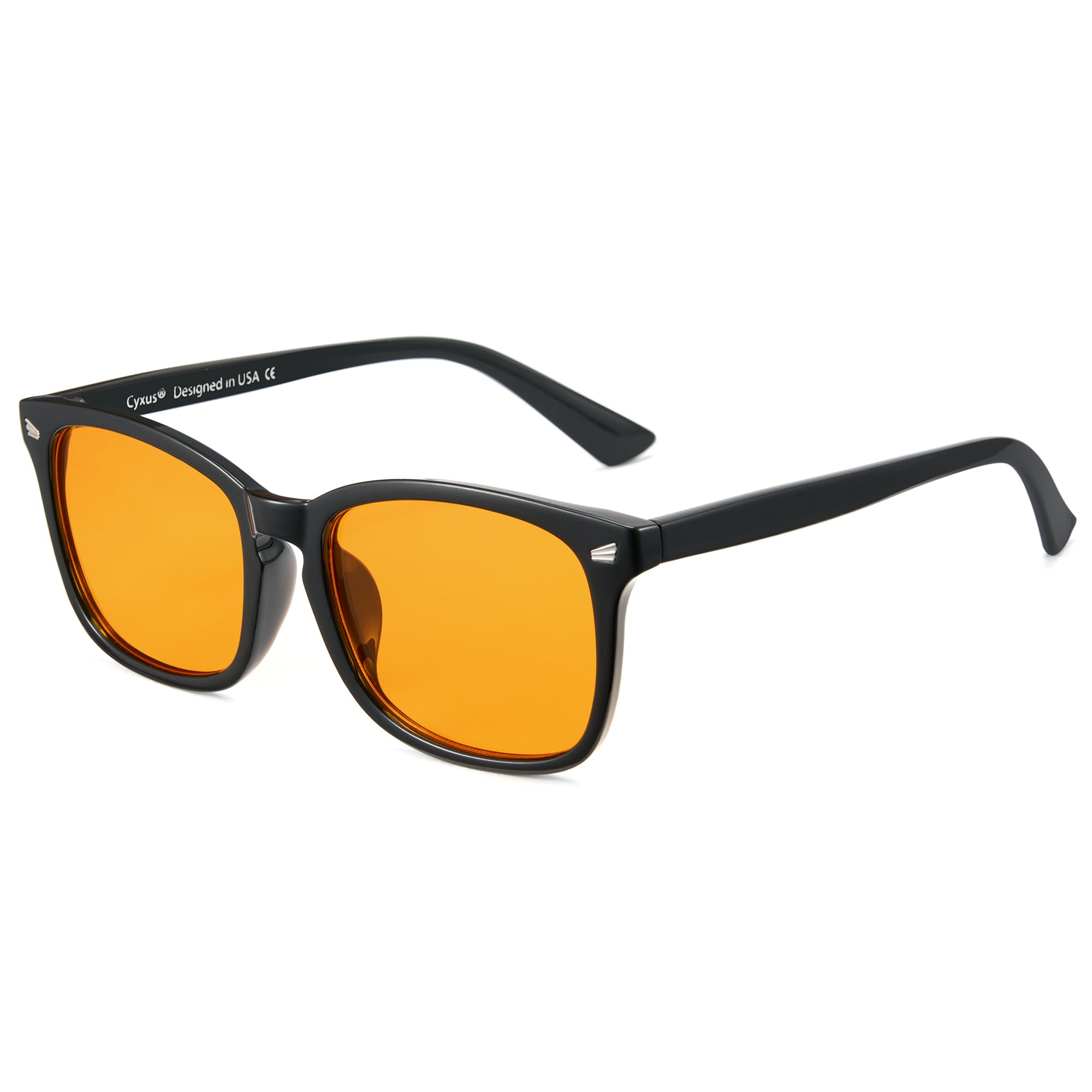 

Blue Light Blocking Italian Style PC UV 8082Z01 [Cyxus] Glasses, Glasses, Glasses, Non-Prescription, Ultra-Lightweight, Protection, Stylish, Unisex, помаранчевий