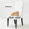 1PC Oversized Stretch High Back Dining Chair Covers Fashion Removable Spandex Protector Kitchen Thickened Soft Chair Cover
