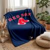 Boston Red Sox Flannel Fleece Blanket Cozy Warm Throw Blanket For Couch Bed Travel All Season Use