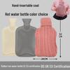 Old-Fashioned Rubber Hot Water Bottle for Stomach Warming