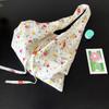 Ins Style Fresh Artistic Flower Bag Thin Cotton Cloth Three-color Small Floral Shoulder Canvas Vest