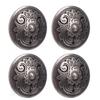 10 Sets Rivet and Screw 32mm Flower Texture Rivets 7mm Crossed Screws for Leather Collar Belt