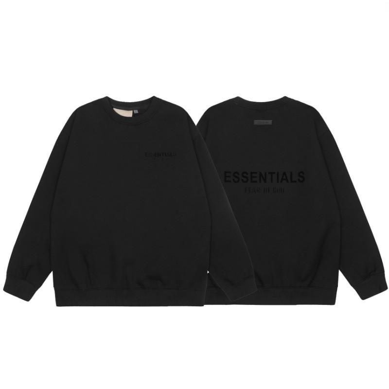 Unisex Fleece-Lined Hooded Sweatshirt With Velvet Letter Print Loose Fit Winter Cotton Pullover Teens