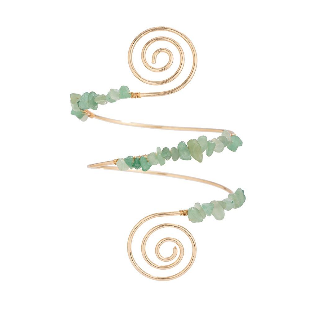 

Bohemian Fluorite Armband Arm Chain Zinc Zinc Alloy Spiral Upper Arm Bracelet Girls Style 2