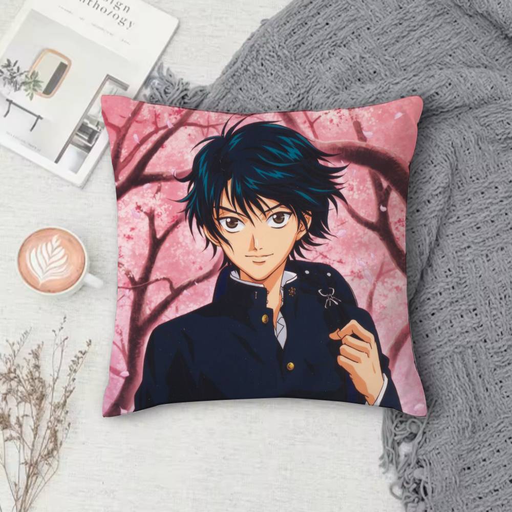 The Prince of Tennis Doublesided Printed Square Decorative Cushion Cover for Sofa Living Room Home Decor