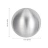 Satin Brushed Ball Ornament Modern Decorative Metal Sculpture Home Office Living Room Desk Table Centerpiece Stylish Display