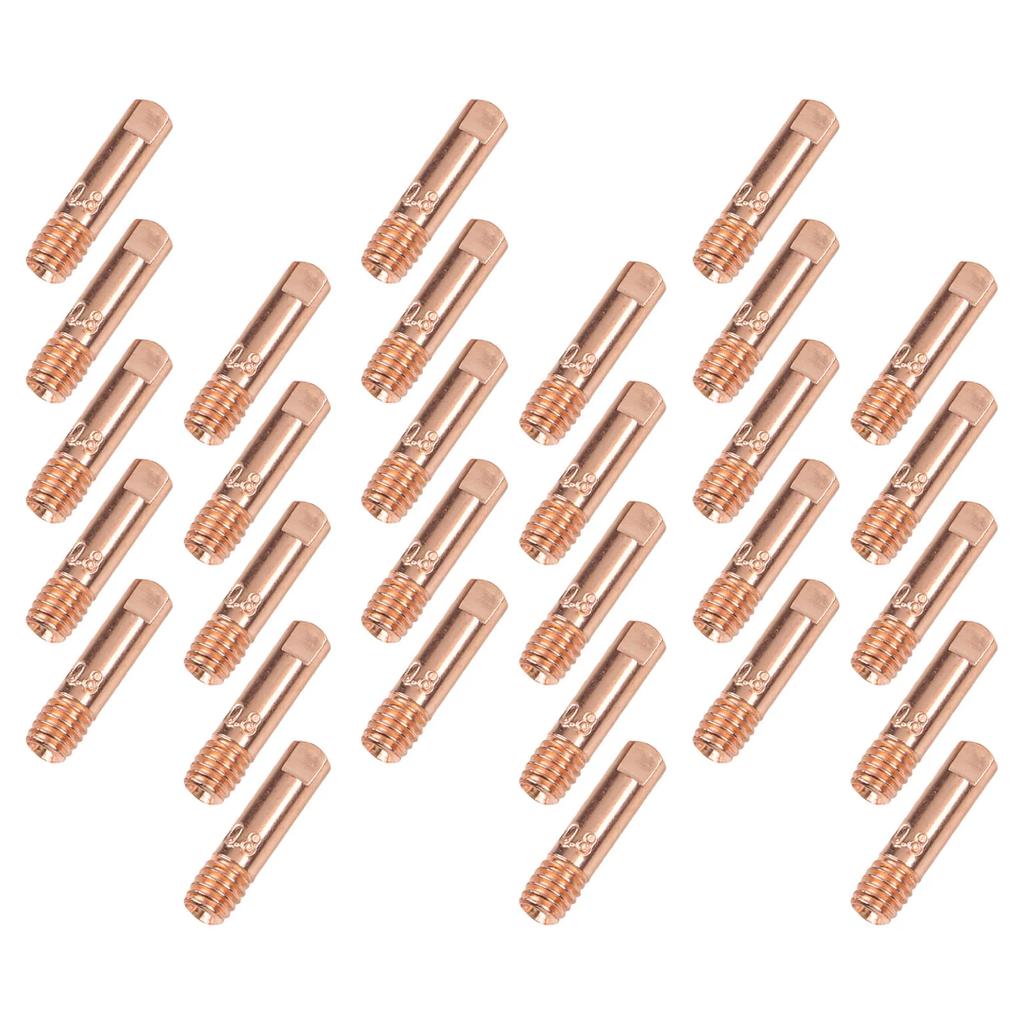 0.030 0.8mm MIG Welding Tips Copper Tips For Welding Machine Copper Weld Tips Compact Portable Design Compatible With 15AK