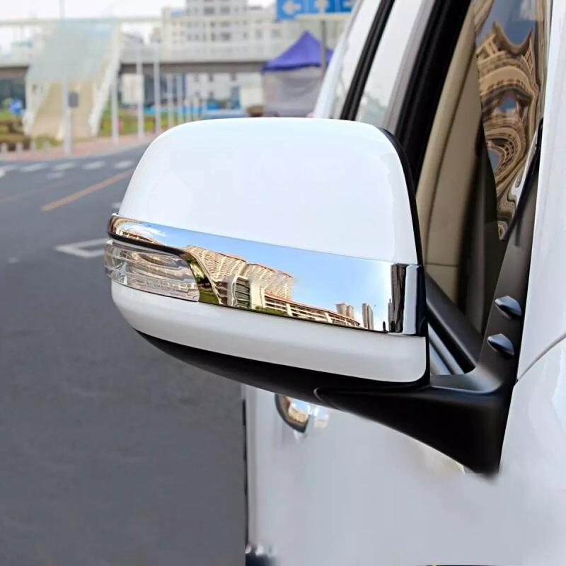 Car Rearview Mirror Cover Trim Strip Sticker Accessories For Toyota Land Cruiser Prado 150 2010-