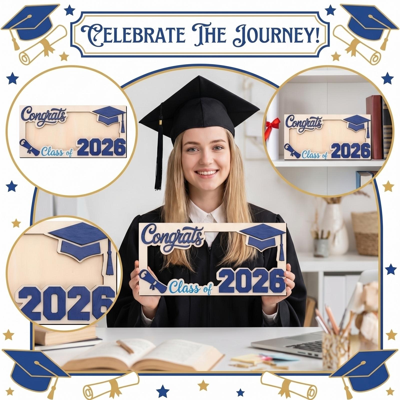 

Graduation Wooden Desktop Decoration one size